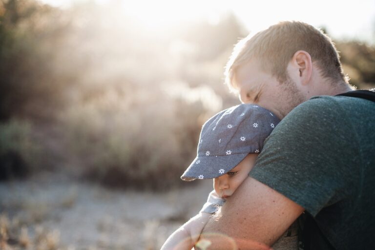 child, dad, portrait